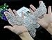 Elegant Sash Wedding Applique Rhinestones for Women Bridal Garter Silver Applique