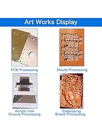 K Kwokker   Juego de 25 piezas de cortadores de acero de tungsteno para grabado de quemadores giratorios CNC, herramientas de enrutador CNC, para molde de PCB, de fibra de plástico, fibra de carbono, de 0.020 in a 0.125 in