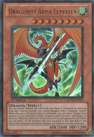 Yu-Gi-Oh! - Dragunity Arma Leyvaten (SDDL-EN001) - Structure Deck: Dragunity Legion - 1st Edition - Ultra Rare