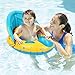 Peradix Infant Pool Float with Canopy Inflatable Baby Water Float Boat with Sunshade for Pool Swimming Ring Floater Raft Toys for Toddlers Kids