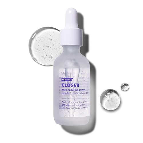 FRANKLY Closer Serum Jumbo | Pore Minimizer Serum | 9 Peptides, Vegan Collagen, Adenosine, PHA | Korean Pore Minimizer for Glass Skin, Anti-Aging, Hydration, Elasticity | 2.03 fl oz