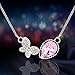 OSIANA Butterfly Pendant Fashion Cute Necklace Crystal from Swarovski Elements 18