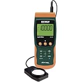 Extech SDL400 Light Meter SD Logger | Light to 10000Fc or 100kLux, silicon photodiode with spectral filter, cosine/color corrected, SD card Excel