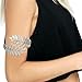 RechicGu Silver Tone Greek Roman Laurel Christmas Tree Leaf Bracelet Armband Upper Arm Cuff Armlet Festival Bridal