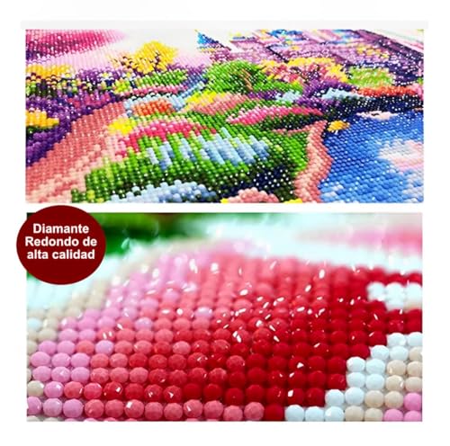 Zinker 5D Diamond Painting Kit Pintura De Diamantes Redondo De 35cm X 35cm Impresión HD Incluye todos los Aditamentos Necesarios Modelo Noche Estrellada Snoopy