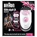 Braun Silk-Epil 3 3270 Epilator Legs & Body 3 in 1 Gift Edition Including Tweezers, Dual Voltage 110-220 Volts
