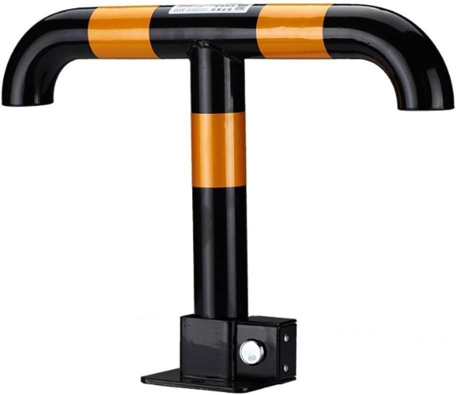 YWAWJ Security Barrier Foldable Parking Lock Anti-Collision Ground Lock Extra Thick Parking Lock Parking Space Parking Lock Arched Parking Lock Warning Column Roadblock (Color : Black)