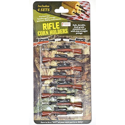 Gibson Rifle Stainless Steel Corn Holders - 4 Sets Included (NEW)