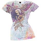 Bob Marley - Flower Soft All Over Juniors T-Shirt