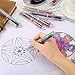 12 Pieces Multicolor Ballpoint Pens 6-in-1 Retractable Ballpoint Pens 6 Color 0.5 mm Shuttle Pens for Office School Supplies Students Children