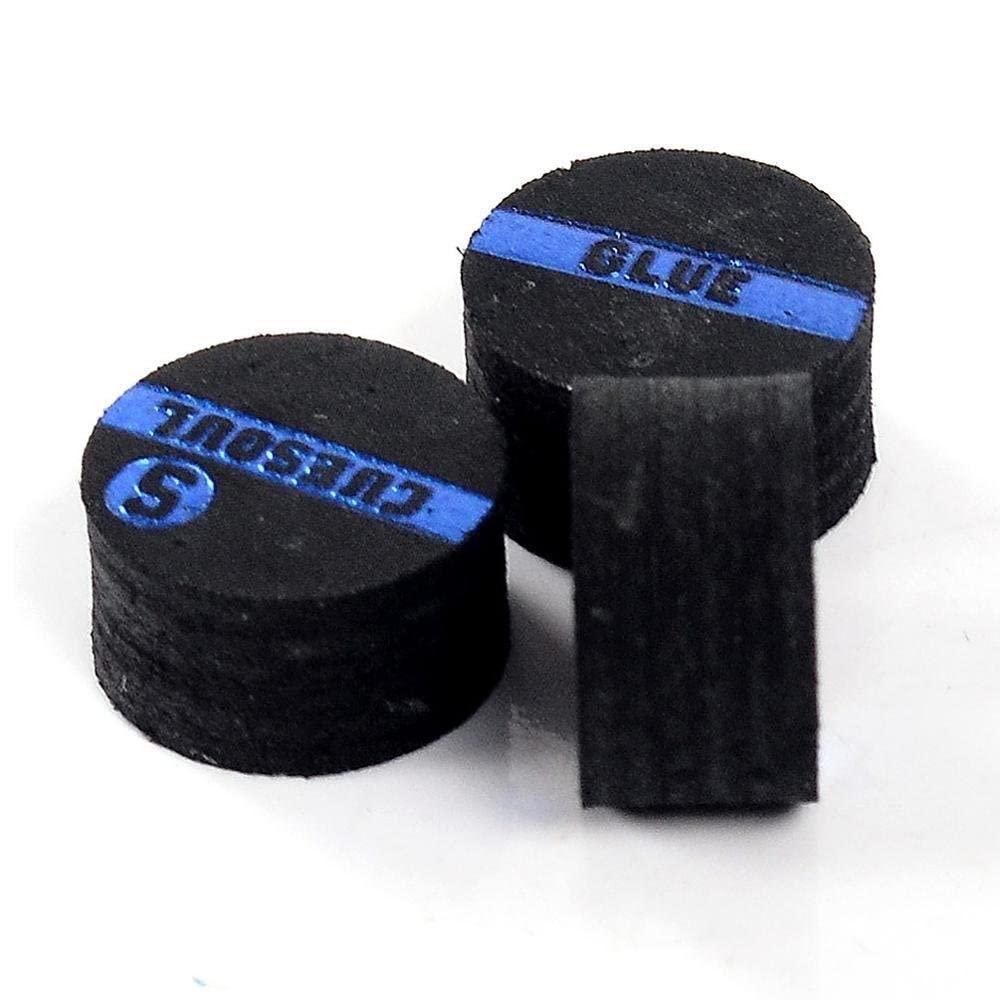 CUESOUL 10mm Snooker Pool Cue Tips, Premium Pigskin Leather, 6 Layers Laminated Design, Glue-on Tips for Snooker Pool Cue Stick, Professional Hardness Moisture Proof Cue Snooker Accessories(CSPCT005