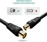 Ancable 0.5M TV Aerial Coaxial Cable Male to Male Gold Plated Connectors view 4