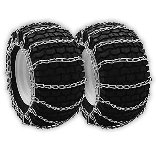 OakTen Set of Two Snow Tire Chain 20x10.50x12, 21x10.50x12, 21x11.00x8, 22x10x10, 22x10x12, 23x9.50x12, 24x8.00x14, 24x8.50x12, 24x8.50-14