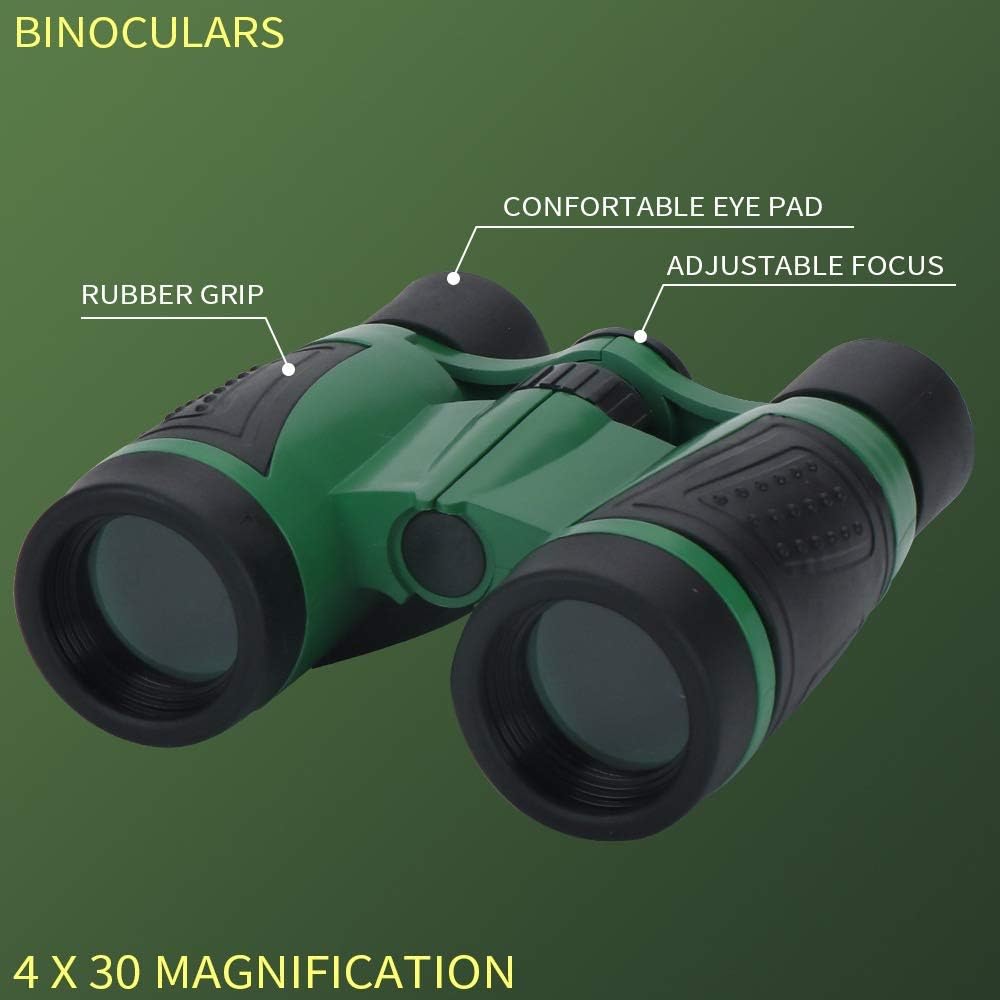 LBLA Outdoor Explorer Set 27 pc - Nature Exploration Kit Children Outdoor Games Mini Binoculars, Compass, Whistle, Magnifying Glass, Bug Catcher, Headlamp,Adventure, Hiking Educational Toy: Toys & Games