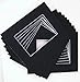 Pack of 20 11x14 BLACK Picture Mats with White Core Bevel Cut for 8x10 Pictures