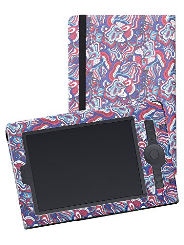 Wacom Intuos Pro PTH451 Case,Mama Mouth Slim-Book Folio Folding Carry PU Leather Cover for Wacom Intuos Pro Small PTH451 Graphics Tablet,Mushroom Fantasy - Thumbnail 5