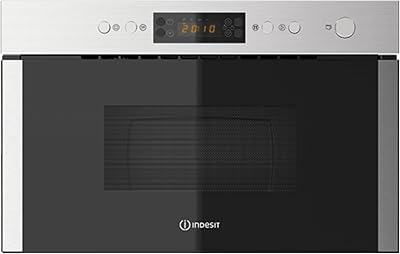 Indesit 22L 750W Built-in Microwave with Grill - Stainless Steel