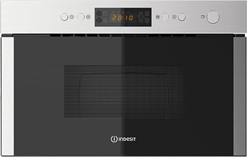 Indesit 22L 750W Built-in Microwave with Grill - Stainless Steel