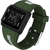 XCZAP Men's Multi-Functional Square Sports Glow Waterproof Wristwatch Fashion Casual Versatile Men's and Women's Simple Digital Watch