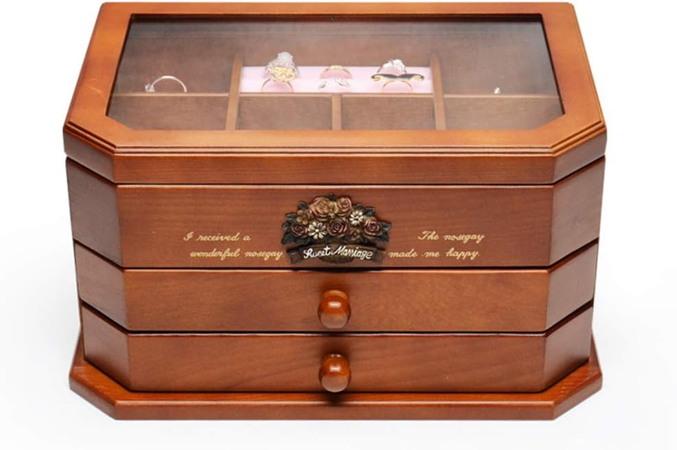 Amazon Com J Mmiyi Wooden Jewellery Box Organiser Princess 3
