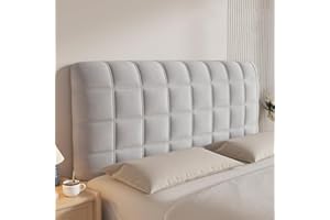 Bed Headboard Cover, Single/King/Double Bed Headboard Slipcover, Stretchable Dustproof Protective Headboard Backrest Cover fo