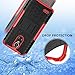 OEAGO LG Stylo 3 Case, LG Stylo 3 Plus Case, [Shockproof] [Impact Protection] Tough Rugged Dual Layer Protective Case with Kickstand for LG Stylo 3 / LG Stylo 3 Plus/LG Stylus 3 - Red