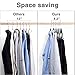 HOUSE DAY Velvet Skirt Hangers 24 Pack, Black Velvet Pant Hangers with Adjustable Clips, Space Saving Slim Shorts Hanger, Heavy Duty Non Slip Clip Hanger for Pants, Skirts, Shorts