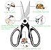 Kitchen Shears Kitchen Scissors DOGOO Heavy Duty Kitchen Purpose Utility Shears for Chicken, Poultry, Fish, Meat, Vegetables, Herbs,BBQ (Black/White)