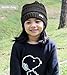 Kids Cable Knit Beanie for Girls & Boys - Baby & Toddler Winter Hats for Children Ages 2 & Up Black