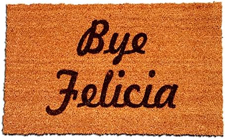 Coir Fiber Laser Engraved Doormat 30” x 18” Bye Felicia
