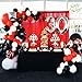 Casino Party Decoration Supplies Set: Casino Balloons,Black, Red,White Latex Balloon with Casino Confetti for Casino Theme Party,Las Vegas Themed Parties,Casino night,Poker Events