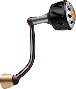 Amazon サンライク Sanlike パワーハンドル リールハンドル ノブ ベイトリールハンドル ダイワ Daiwa スピニングリールに対応 左右適用 航空ラルミ製 超軽量 耐食海釣り 四色 ブルー ブラック レッド ゴルード Sanlike スピニングリールパーツ