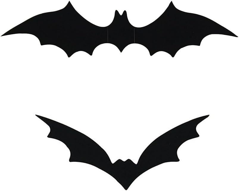 HOZZQ DIY Halloween Party Supplies PVC 3D Decorative Scary Bats Wall Decal Wall Sticker, Halloween Eve Decor Home Window Decoration Set, 28pcs, Black: Toys & Games