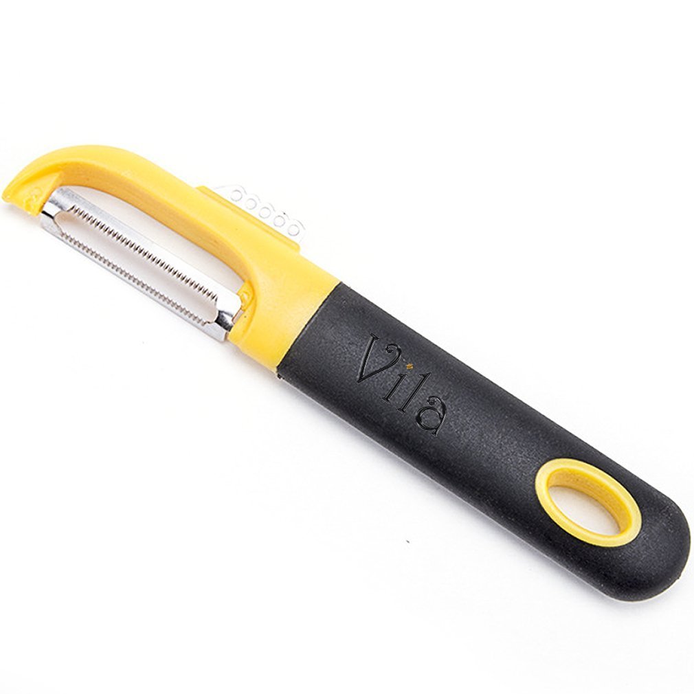 Swivel Peeler by Vila: Multifunctional Single Tool: Efficiently Peels, Scrapes & Skins Vegetables & Fruits: Unique Edge Technology-Comfortable Grip