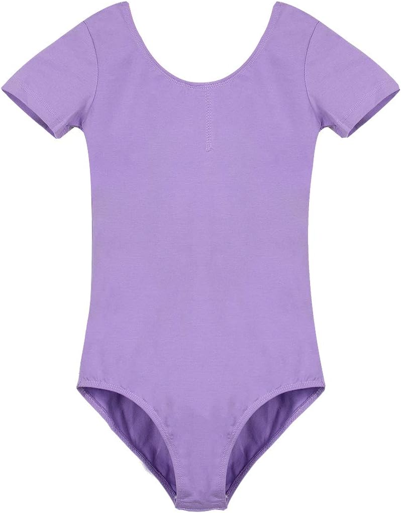 iCKER Leotards for Girls Ballet Dance Gymnatics Toddler short sleeve Leotard