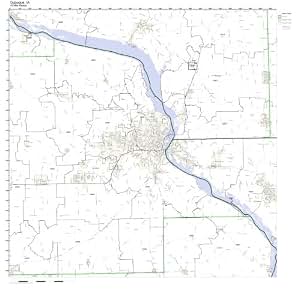 Amazon.com: Dubuque, IA ZIP Code Map Not Laminated: Home & Kitchen