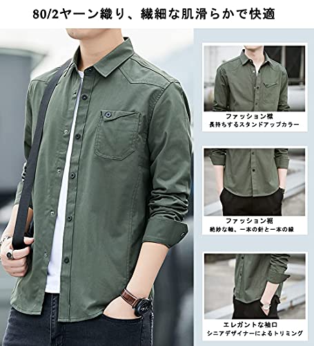 Amyni Men's Shirt, Long Sleeve, Short Sleeve, Casual, Plain, Oxford Shirt, Cotton Shirt