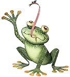 Regal Art &Gift Frog with Fly Decor