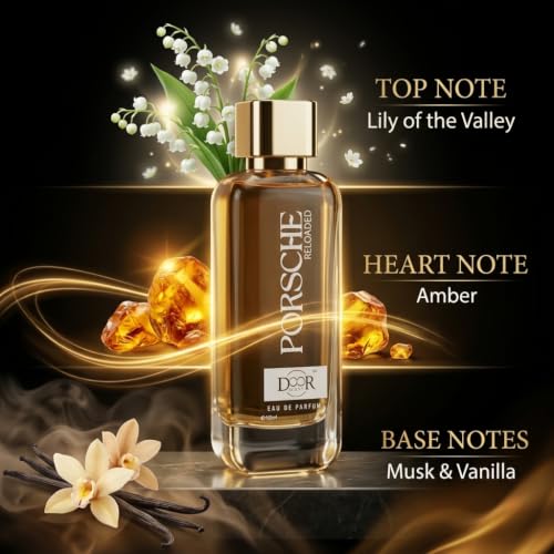 Doorscent Porsche Reloaded Eau De Parfum 100ml | Long Lasting Unisex Perfume | Luxury Fragrance for Men & Women | Amber, Musk & Vanilla Notes | Daily Wear & Special Occasion