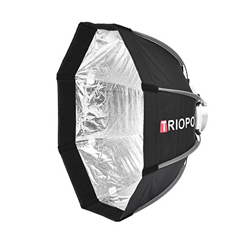 Andoer 55cm Faltbare 8-polige Octagon Studioblitz Softbox mit weichem Tuch Tragetasche Bowens Mount für Studio Strobe…