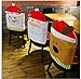 Homecube Chair Back Cover, Christmas Snowman Santa Claus and Santa Deer Chair Back Covers for Dining Room Home Holiday Party, Family Composition,Set of 3