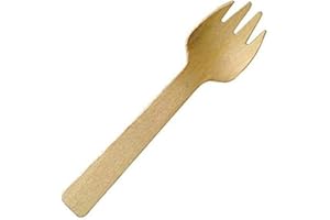 Perfect Stix Spork 100-100 Disposable Wooden Spork, 4" (Pack of 100)