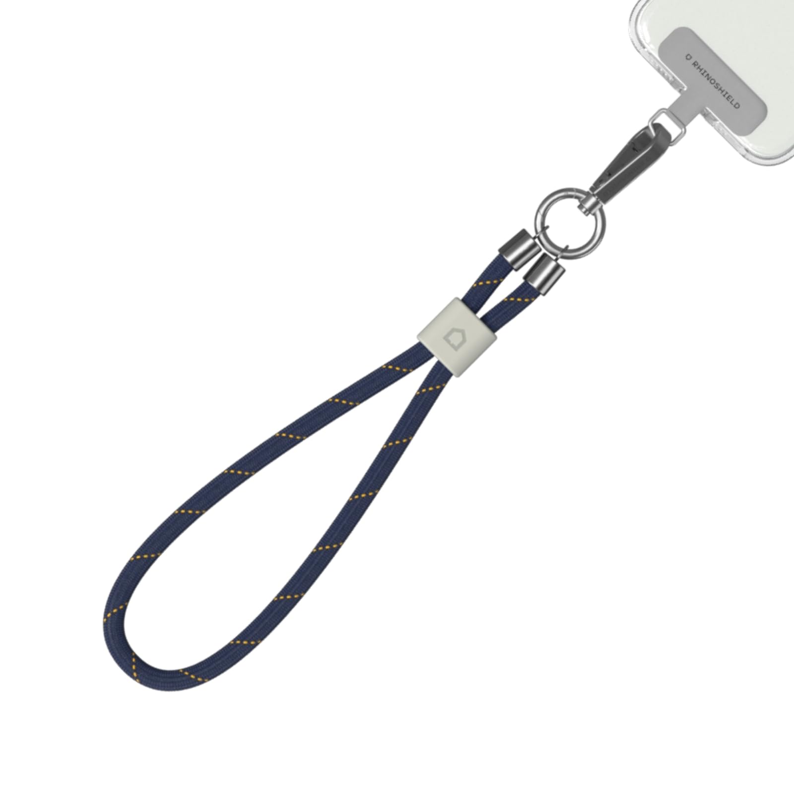 RHINOSHIELD Braided Wrist Phone Lanyard | Recycled Materials, Easy to Adjust, Charm, Durable Strap with Trendy Colors(Landyard Card Included) - Midnight Blue