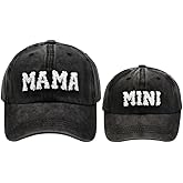 2PCS Family Hat Set - Mama & Mini Retro Baseball Cap - Snap Cap - Mother's Day