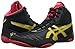 ASICS Men's JB Elite V2.0 Wrestling Shoe, Black/Olympic Gold/Red, 4 M US