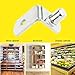 Wobe 50pcs 6mm L-Shaped Shelf Support Furniture Cabinet Closet Shelf Bracket Pegs with Hole, Nickel Plated Bracket Style Cabinet Shelf Support Pegs Stainless Steel for Wardrobe Display Stand