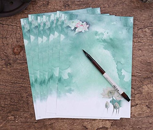 Efivs Arts 56pcs Vintage Retro Design Writing Stationery Paper Pad Letter Set, 7 Different Style