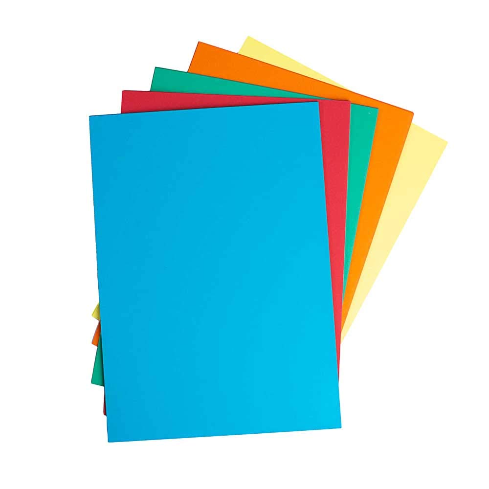 House of Card & Paper A4 220 gsm Card - Assorted Bright (Pack of 100 Sheets)