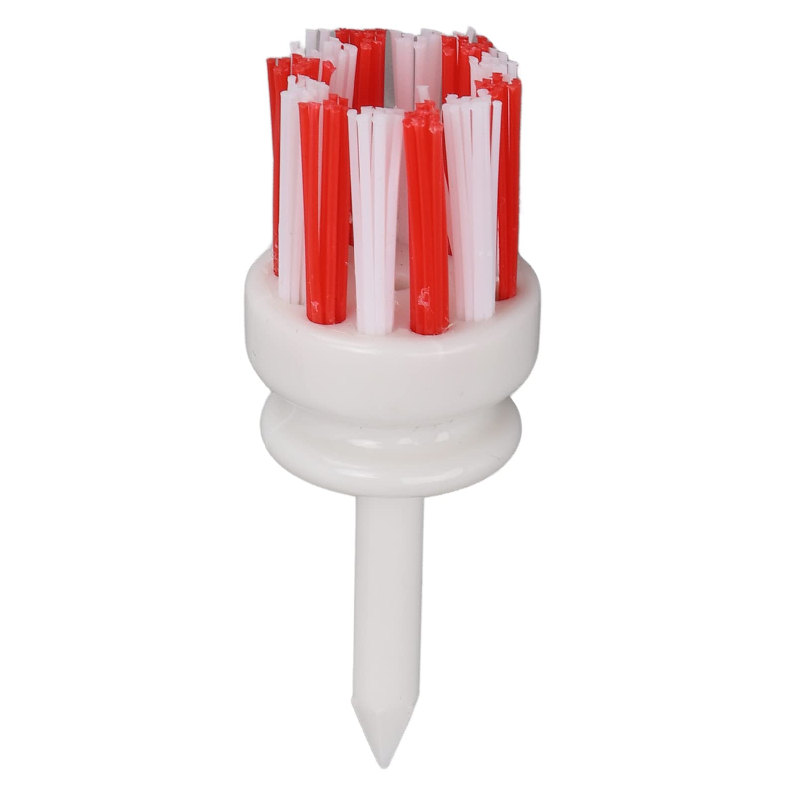 VGEBY Tees Plastic Long Ball Base Brush Support Tee for Long Distant Hit Training (54mm-White red) - Golfers, Enthusiasts - Unisex - Sleeveless - White, Red - 1 Count