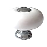 Drawer Knob Ceramic Cabinet Pull Handle Silver